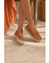 Manebi Велурени еспадрили Double Sole Espadrilles в кафяво с платформа R 3.9 D0 - Pepit.bg
