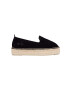Manebi Велурени еспадрили Double Sole Espadrilles в черно с платформа K 1.0 D0 - Pepit.bg