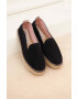 Manebi Велурени еспадрили Flat Espadrilles в черно K 1.0 N0 - Pepit.bg