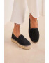 Manebi Велурени еспадрили Flat Espadrilles в черно K 1.0 N0 - Pepit.bg