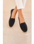 Manebi Велурени еспадрили Flat Espadrilles в черно K 1.0 N0 - Pepit.bg