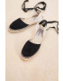 Manebi Велурени еспадрили Flat Valenciana Espadrilles в черно K 1.0 P0 - Pepit.bg