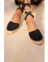 Manebi Велурени еспадрили Flat Valenciana Espadrilles в черно K 1.0 P0 - Pepit.bg