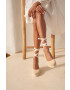 Manebi Велурени еспадрили Wedge Espadrilles в бежово M 1.1 WV - Pepit.bg