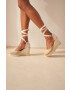 Manebi Велурени еспадрили Wedge Espadrilles в бежово M 1.1 WV - Pepit.bg