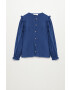 Mango Kids Детска блуза INDIGO - Pepit.bg