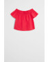 Mango Kids Детска блуза Roses 110-164 cm - Pepit.bg