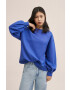 Mango Kids Детска памучна блуза Fluor - Pepit.bg