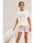 Mango Kids Детска памучна пижама Berry - Pepit.bg