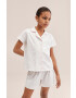 Mango Kids Детска памучна пижама Carla - Pepit.bg