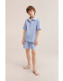 Mango Kids Детска памучна пижама Jules - Pepit.bg