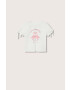 Mango Kids Детска памучна тениска Flamingo - Pepit.bg