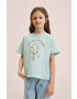 Mango Kids Детска памучна тениска Market - Pepit.bg