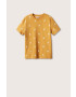Mango Kids Детска памучна тениска Stamp2 - Pepit.bg