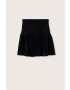Mango Kids Детска пола Velvetf в черно къс модел разкроен модел - Pepit.bg