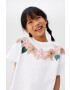 Mango Kids Детска тениска Flores 110-164 cm - Pepit.bg