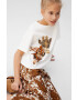 Mango Kids Детска тениска Jirafa 110-164 cm - Pepit.bg