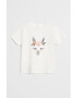 Mango Kids Детска тениска Laama 80-104 cm - Pepit.bg