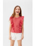 Mango Kids Детска тениска Valen 110-164 cm - Pepit.bg