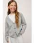Mango Kids Детска жилетка в сиво от лека материя - Pepit.bg