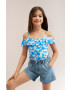 Mango Kids Детски бански костюм Blueg - Pepit.bg