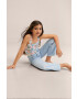Mango Kids Детски бански костюм Flamingo в зелено - Pepit.bg