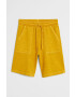 Mango Kids Детски къси панталони Slub 110-164 cm - Pepit.bg