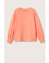 Mango Kids Детски памучен суичър Fluor - Pepit.bg