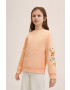 Mango Kids Детски памучен суичър Isabel - Pepit.bg