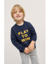 Mango Kids Детски памучен суичър Play - Pepit.bg