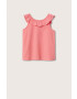 Mango Kids Детски памучен топ Mag - Pepit.bg