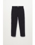 Mango Kids Детски панталон Liam1 в черно с изчистен дизайн - Pepit.bg