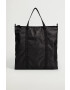 Mango Man Чанта Tote в черно - Pepit.bg