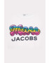 Marc Jacobs Детска памучна тениска в бяло - Pepit.bg