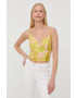 Marciano Guess Топ с лен в зелено - Pepit.bg