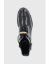 Marella Кожени боти дамски в черно с равна подметка - Pepit.bg