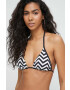 Max Mara Beachwear Горнище на бански в черно с леко подплатена чашка - Pepit.bg