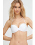 Max Mara Beachwear Горнище на бански в бяло с подплатени чашки - Pepit.bg