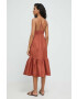 Max Mara Beachwear Плажна рокля в кафяво - Pepit.bg