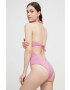 Max Mara Beachwear Цял бански в розово с подплатена чашка - Pepit.bg