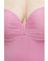 Max Mara Beachwear Цял бански в розово с подплатена чашка - Pepit.bg