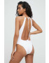 Max Mara Beachwear Цял бански в бяло с мека чашка - Pepit.bg