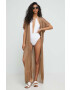 Max Mara Beachwear Цял бански в бяло с мека чашка - Pepit.bg