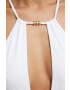 Max Mara Beachwear Цял бански в бяло с мека чашка - Pepit.bg