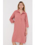 Max Mara Leisure Ленена рокля - Pepit.bg