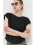 Max Mara Leisure Ленена тениска в бежово - Pepit.bg