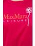 Max Mara Leisure Памучна тениска в розово - Pepit.bg