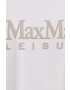 Max Mara Leisure Рокля в бяло къс модел с уголемена кройка - Pepit.bg