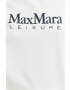 Max Mara Leisure Суичър в бяло с качулка с принт - Pepit.bg