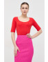 Max Mara Leisure Тениска в червено - Pepit.bg